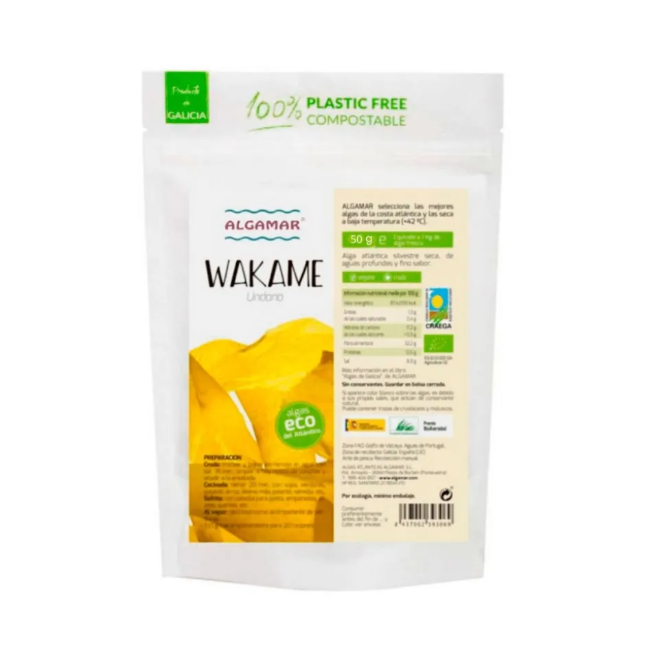 Alga wakame ecológica, 50 g - Algamar