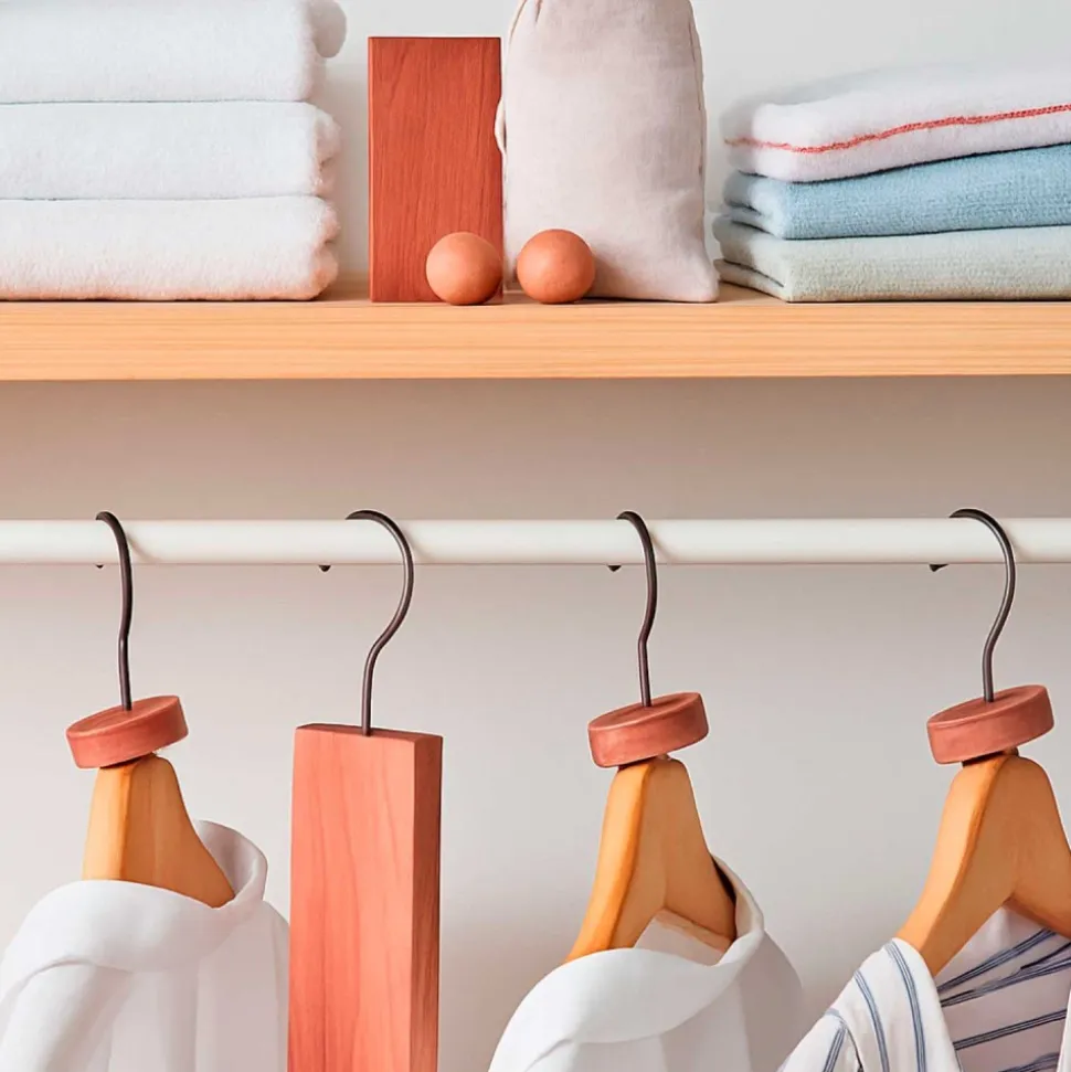 10 ambientadores antipolillas de madera de cedro rojo en forma de bola - Redecker