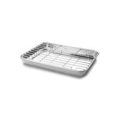 Bandeja con rejilla de acero inoxidable para horno, 26,5 cm - Lacor