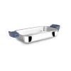Bandeja de acero inoxidable para horno con asas extraíbles, 5ply element, - Ibili