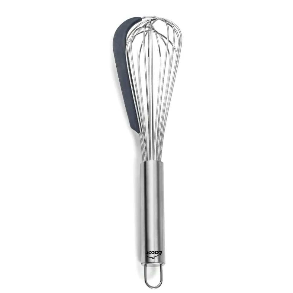 Batidor de varillas de acero inoxidable con espátula - Lacor