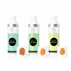 BB Cream - crema facial hidratante, con color y protección solar SPF 10, 30 ml - Amapola Biocosmétics