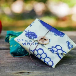 Bee's Wrap envoltorio de cera de abeja sandwich, 2 u. Modelo osos y océano