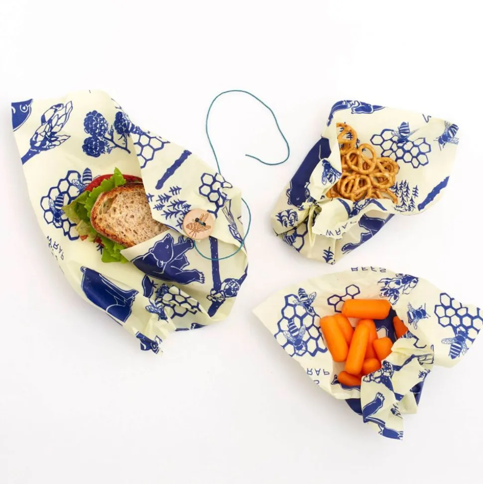 Bee's Wrap envoltorio de cera de abeja - pack Lunch, modelo osos