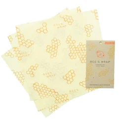 Bee's Wrap envoltorio de cera de abeja - 3 u. Grande, modelo panal