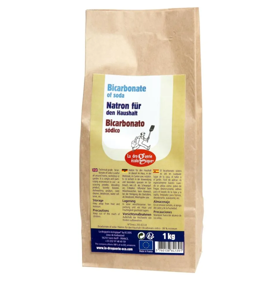 Bicarbonato de sodio para limpieza, 1 kg - La Droguerie Écologique