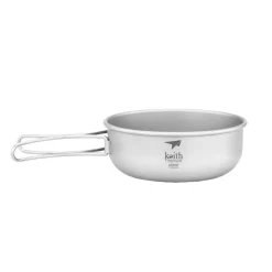 Bol de titanio con asa plegable, 400 ml - Keith