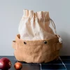 Bolsa de yute para frutas y verduras tamaño mediano - Pebbly
