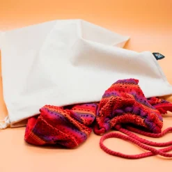 Bolsa impermeable porta alimentos de algodón orgánico y látex natural, mediana - Fair Squared
