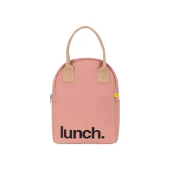 Bolsa porta alimentos de algodón orgánico, Lunch, rosa - Fluf