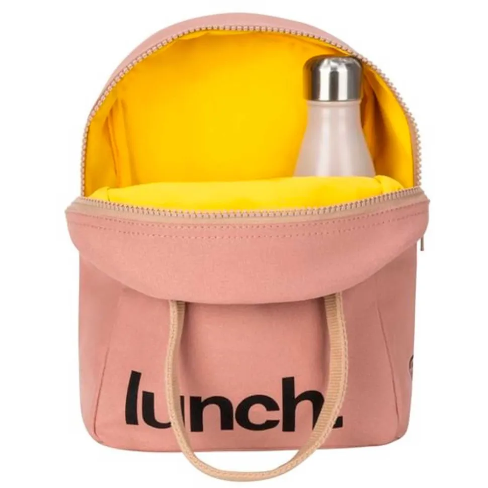 Bolsa porta alimentos de algodón orgánico, Lunch, rosa - Fluf