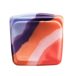 Bolsa porta alimentos de silicona platino mediana Purple Wave, 828 ml - Stasher