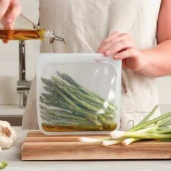 Bolsa porta alimentos de silicona platino, 828 ml - Stasher