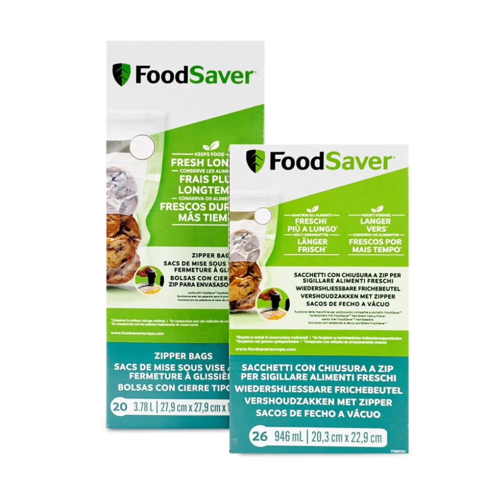 Bolsas para envasar al vacío con cierre zip, pequeñas - Foodsaver