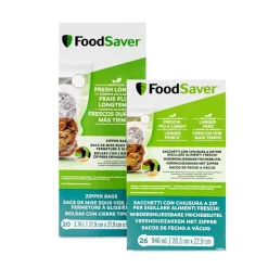 Bolsas para envasar al vacío con cierre zip, grandes - Foodsaver