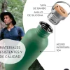 Botella de acero inoxidable, 500 ml, verde - Bambaw