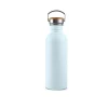 Botella de acero inoxidable, 500 ml, azul - Bambaw