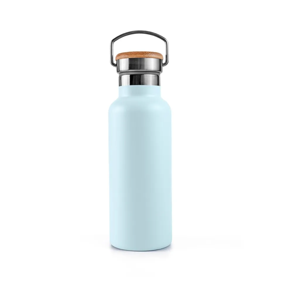 Botella térmica de acero inoxidable, 500 ml, azul - Bambaw