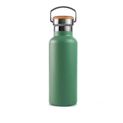 Botella térmica de acero inoxidable, 500 ml, verde - Bambaw