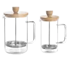 Cafetera francesa cristal, Wood, 800 ml - Lacor