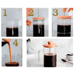 Cafetera francesa cristal, Wood, 350 ml - Lacor