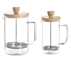 Cafetera francesa cristal, Wood, 350 ml - Lacor