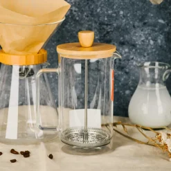 Cafetera francesa cristal, Wood, 350 ml - Lacor