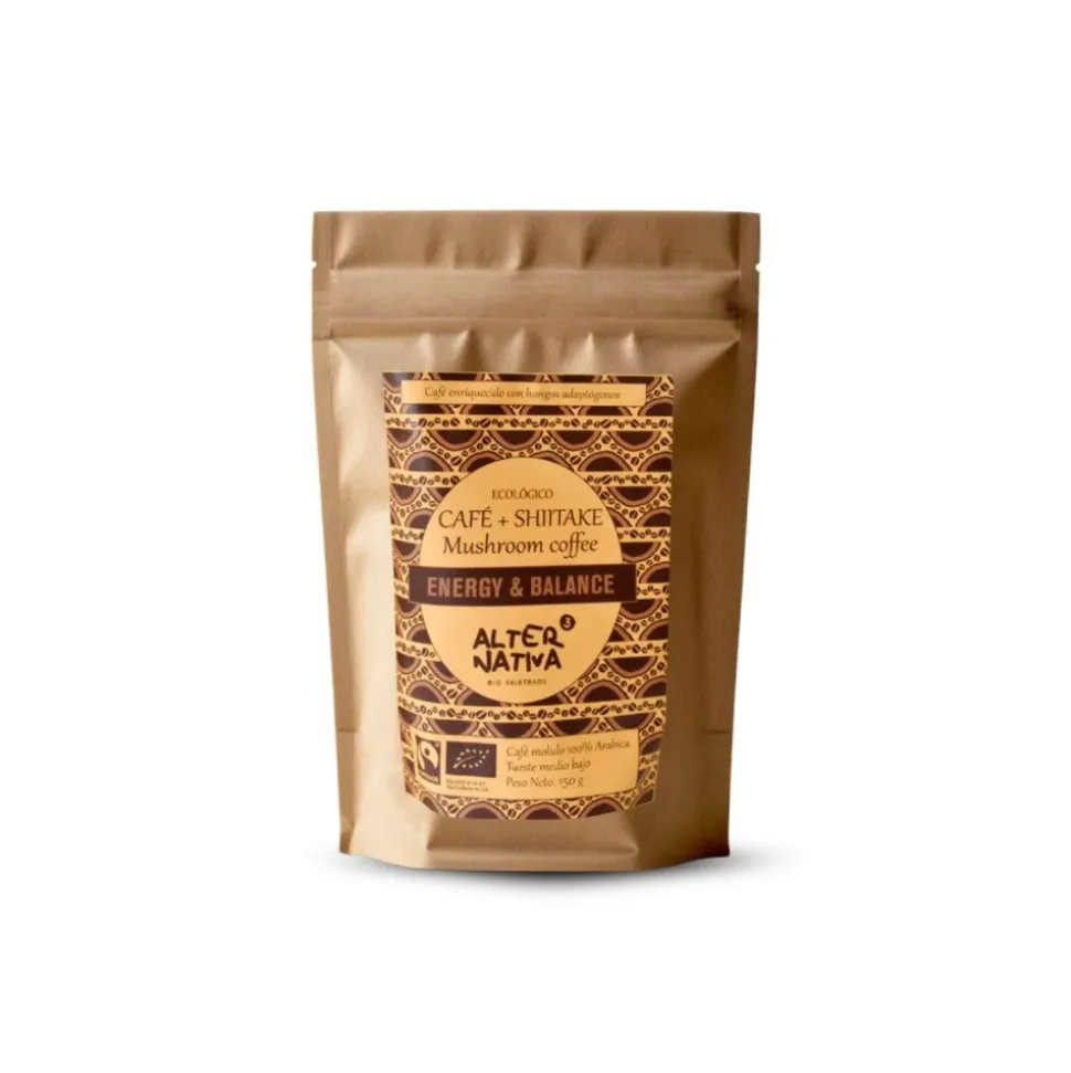 Café molido ecológico con Shiitake, 150 g - Alternativa 3