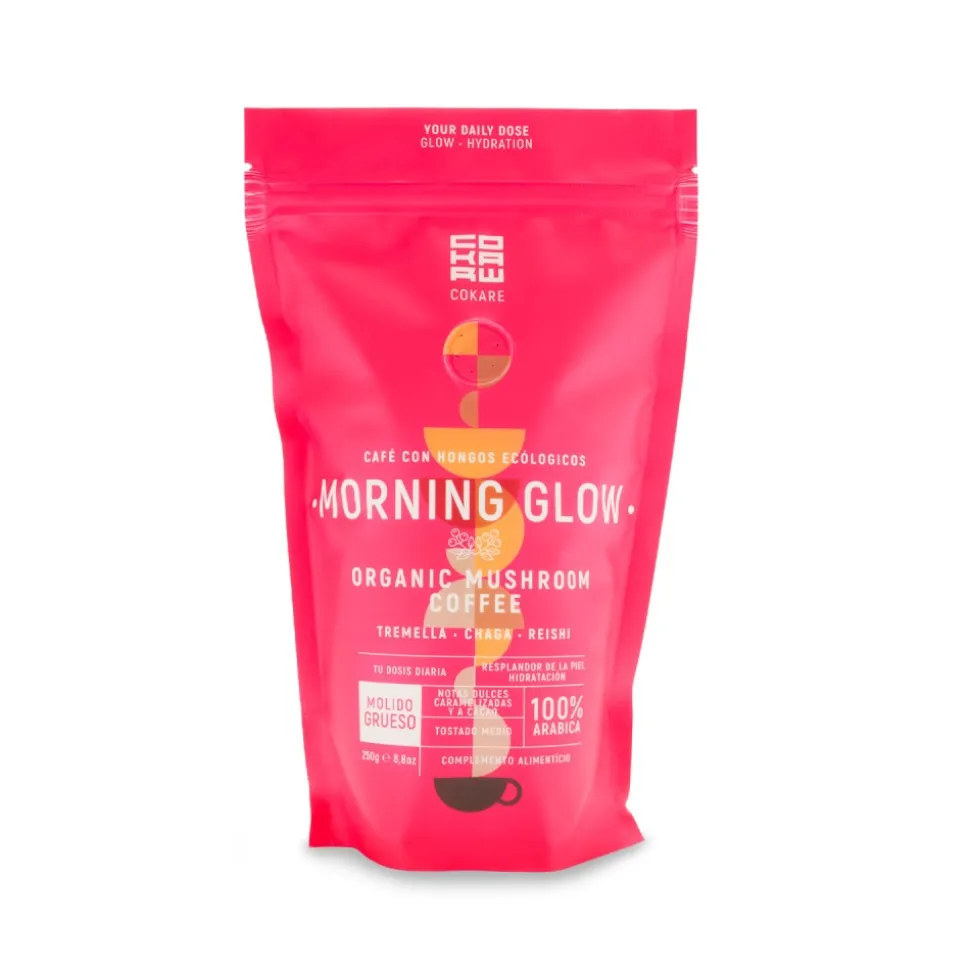 Café molido ecológico con Tremella, Chaga, Reishi, 250 g - Cokare