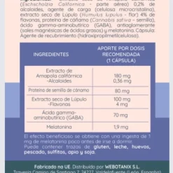 Calmia Noche, 60 cápsulas - Webotanix