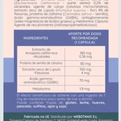 Calmia Noche Forte, en cápsulas - Webotanix