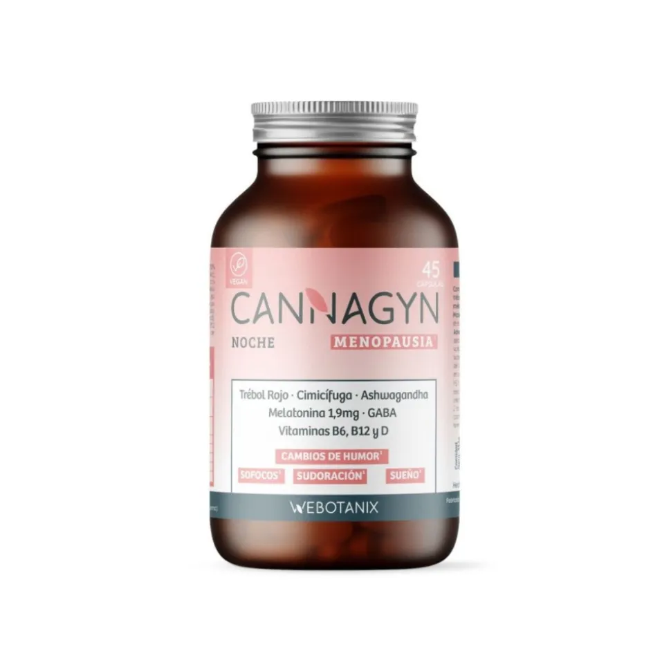 Cannagyn Noche Menopausia, 45 cápsulas - Webotanix