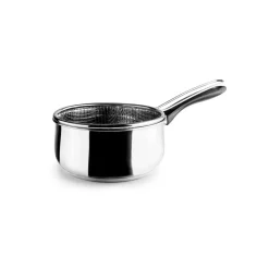 Cazo de acero inoxidable con cestillo para freír, 18 cm - Lacor