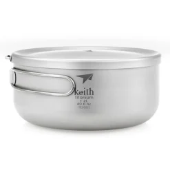 Cazo de titanio con tapa, 1200 ml - Keith