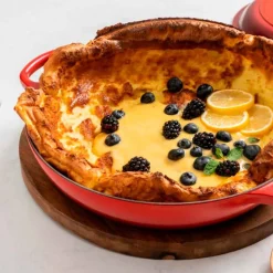 Cazuela cocotte de hierro fundido, 30 cm, color cereza - Le Creuset