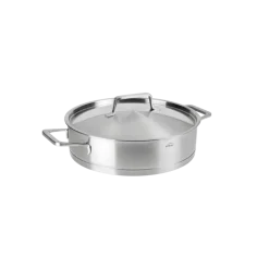 Cazuela de acero inoxidable con tapa de acero, foodie, 24 cm - Lacor