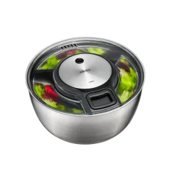Centrifugador de lechuga de acero inoxidable, con cuerda