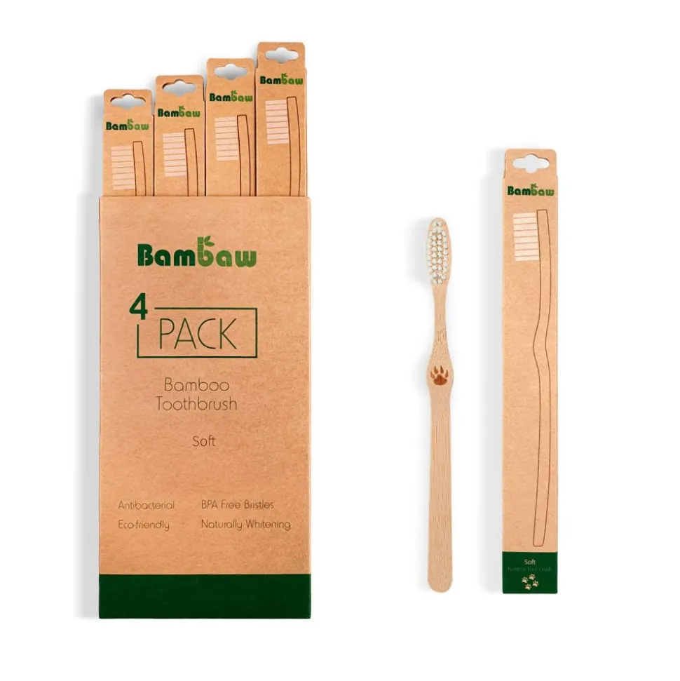 Cepillo de dientes de bambú, suave - Bambaw