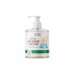 Champú ecológico y gel de baño para bebé sin perfume - Wooden Spoon