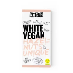 Chocolate blanco ecológico con avellanas - Nogih