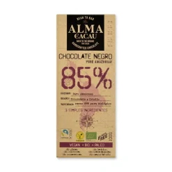 Chocolate ecológico 85% con azúcar de coco - Alma do Cacau