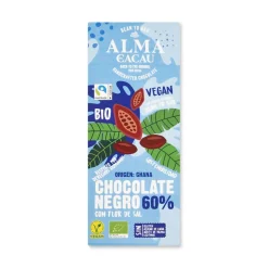 Chocolate ecológico 60% con azúcar de coco y flor de sal - Alma do Cacau