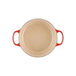 Cocotte de hierro fundido, 24 cm, color cereza - Le Creuset