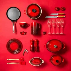 Cocotte de hierro fundido, 27 cm, color cereza - Le Creuset