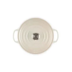 Cocotte de hierro fundido, 20 cm, color merengue - Le Creuset