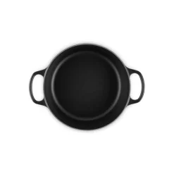 Cocotte de hierro fundido, 24 cm, color negro - Le Creuset