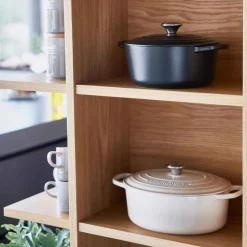 Cocotte de hierro fundido, 24 cm, color negro - Le Creuset