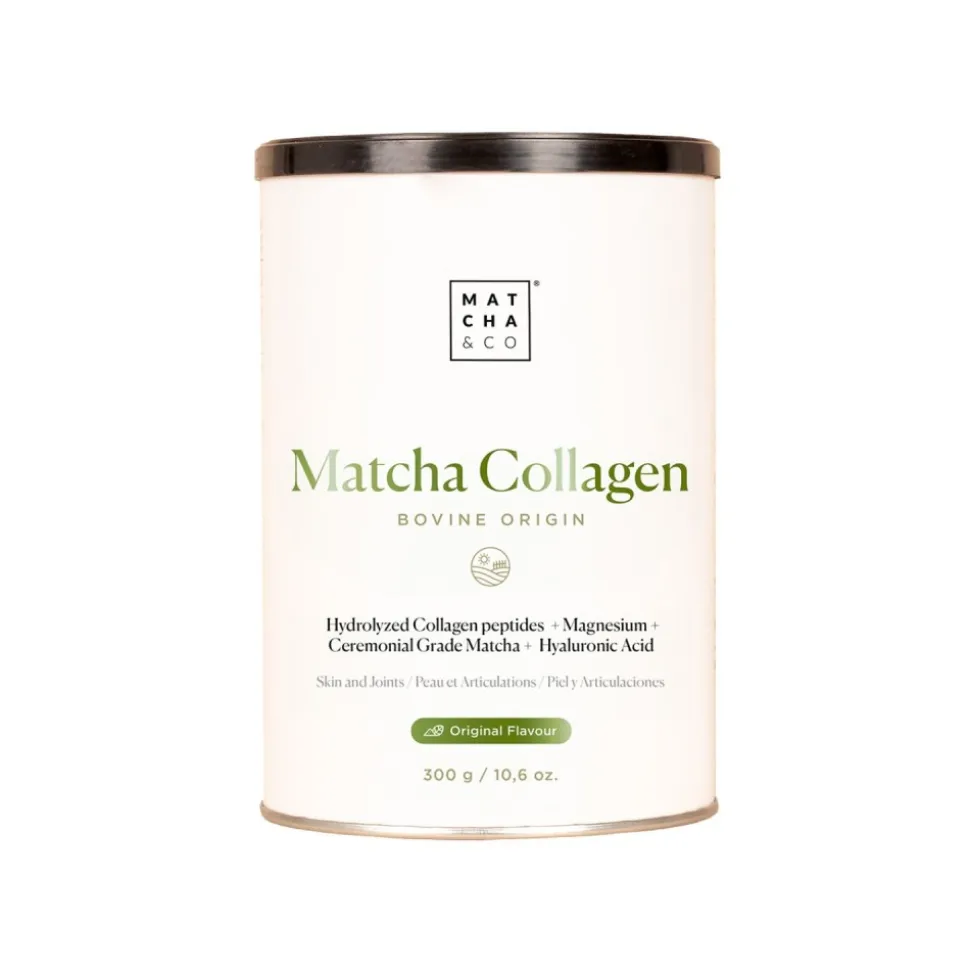 Colágeno hidrolizado bovino con té Matcha, 300 g - Matcha & Co