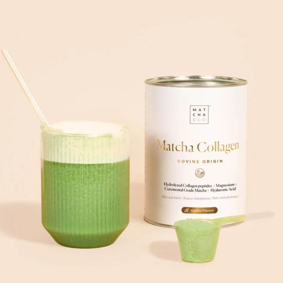 Colágeno hidrolizado bovino con té Matcha, 300 g - Matcha & Co
