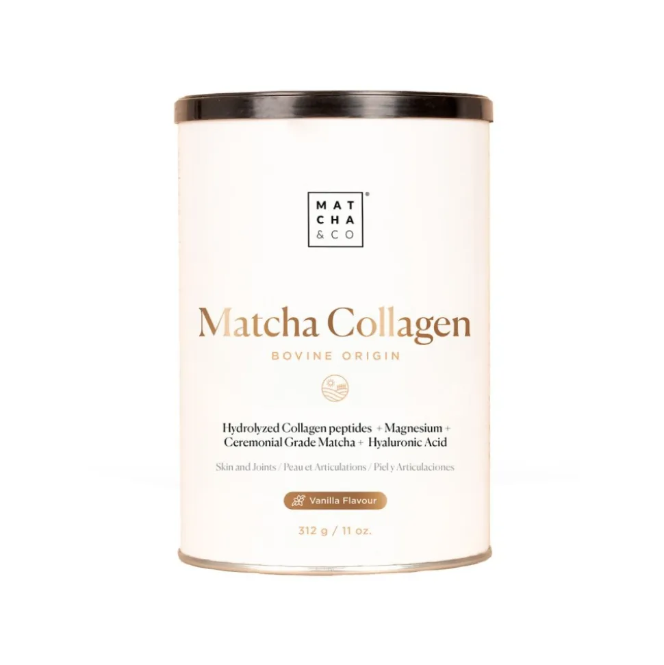Colágeno hidrolizado bovino con té Matcha sabor vainilla, 312 g - Matcha & Co